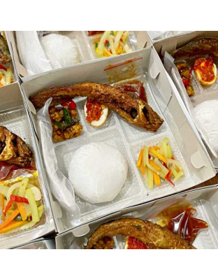 Nasi Ikan Lele Goreng