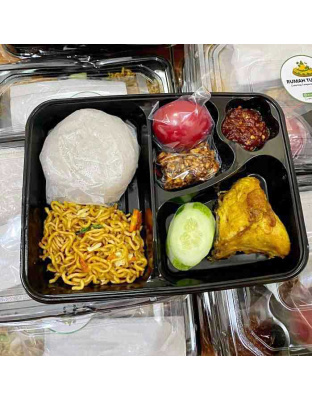 Nasi Bento Telur Merah